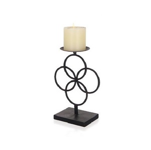 Ensemble de bougeoirs en métal faits à la main avec un attrait élégant, parfait pour le salon, la table à manger, la chambre à coucher, la décoration festive - Product Image 6