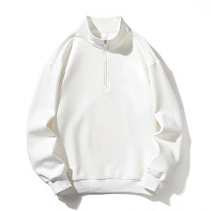 Sudaderas con capucha y cremallera con logotipo personalizado para hombre, camisa de capa base holgada de otoño e invierno con parte superior informal, sudaderas con capucha versátiles - Product Image 4