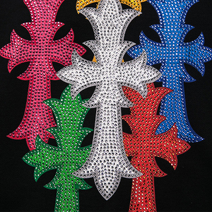 Sudadera con capucha de algodón Terry francés negro de alta calidad para hombre, sudadera con diseño de diamantes de imitación personalizado - Product Image 1