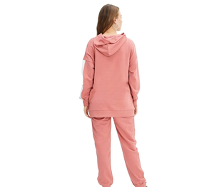 Sudadera con capucha de algodón de la mejor calidad Logotipo personalizado y tamaño Slim Fit Chándales Jogging Ropa deportiva Gimnasios Chándal para mujer - Product Image 2