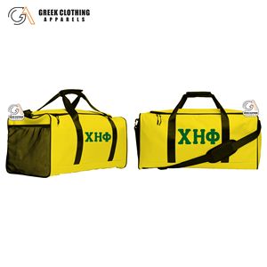 Chi Eta Phi Custom Embroidered Duffel <b>Bag</b> Luxury PU Greek Letter Gym Weekend Travel <b>Bag</b> Personalized Sorority <b>Accessory</b> - Product Image 2