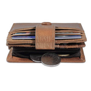 Hot Sales OEM Service Low MOQ Men Leather <b>Wallet</b> RFID Protection Short Length High Quality Lightweight Eco-Friendly - Product Image 6