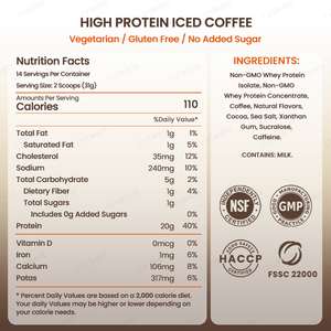 LIFEWORTH高タンパクエスプレッソケトフレンドリーインスタントアイスコーヒープロテインパウダー - Product Image 4