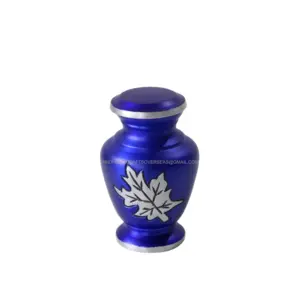 Wholesale Aluminum Small Token Cremation Urn Human Ashes Funeral Supplies For Home Decoration By India