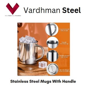 2025 Hot Selling Items Stainless Steel Mugs With Handle, Double Wall Coffee or <b>Tea</b> Mug Insulated <b>Cups</b>, Travel Mug with Handle - Product Image 5