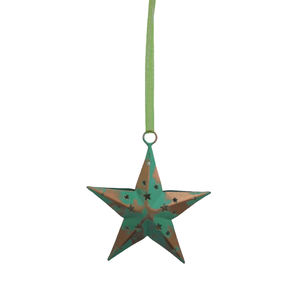 Estrella Colgante de Hierro de Tamaño Mediano para Decoración del Hogar y Navidad, Venta al por Mayor a Granel - Product Image 1