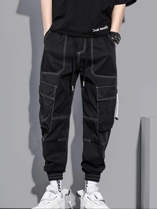 Trending Unisex Men Top stitching Slant Pocket <b>Cargo</b> <b>Pant</b> Designer Style Street Style <b>Cargo</b> Trousers for Men Custom Design <b>Pant</b> - Product Image 5