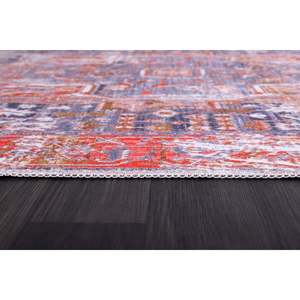 Netline Home Studio Linework Burgundy Traditional Washable <b>Rug</b> - Product Image 3