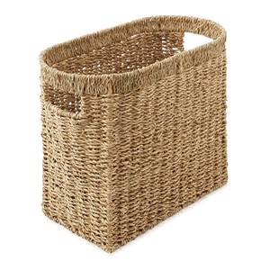 Porte-revues en jonc de mer pour la décoration de bureau à domicile, prix abordable, porte-lettres et journaux en jonc de mer - Product Image 5