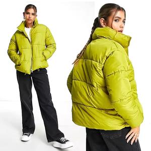 แจ็กเก็ตขนเป็ดบุนวมน้ำหนักเบาของผู้หญิงแจ็คเก็ตผ้าใบระบายอากาศโลโก้ - Product Image 3