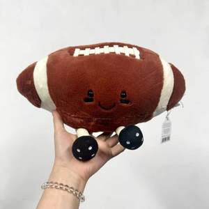 Jelly <b>Cat</b> Rugby Plush Toy Kid's Ball Stuffed Animal for Cushion & <b>Sofa</b> Use - Product Image 3