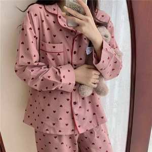 Pijamas de Mujer, Pantalones de Manga Larga, Traje de Dormir Holgado y Suave para Niñas y Damas, Ropa de Dormir Cómoda para el Hogar - Product Image 2