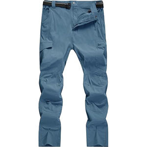 Pantalones Cargo para hombre, de secado rápido, ligeros, impermeables, 6 bolsillos, cintura elástica, protección UV para el último diseño 2025 - Product Image 2