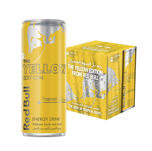 Bebida Energética Red Bull Tropical Edition Auténtica con Frutas Tropicales, 12 Latas de 250ml, Suministro al por Mayor para Distribuidores - Product Image 1