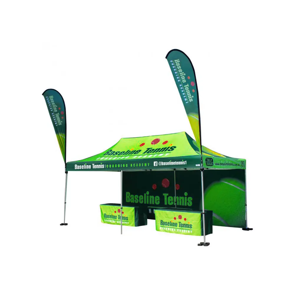 Tenda portatile 10x10x15 10x20ft Gazebo pieghevole da parete baldacchino facile Pop-up autolavaggio tenda pubblicitaria per eventi auto