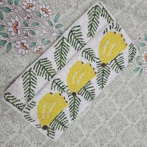 Boho กระเป๋าแฟชั่นสำหรับเด็กผู้หญิงกระเป๋าเงินปาร์ตี้ปักลายสีสันสดใสทำมือสีขาวมีซิปสายโซ่สำหรับเดินทาง - Product Image 5