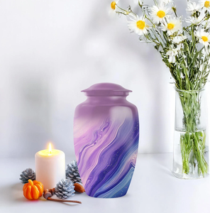 Urnas de Cremación de Metal para Adultos, Suaves y Elegantes, Decorativas para Funerales, para Cenizas Humanas - Product Image 2