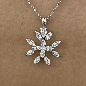 Fashionable IGI Certified VVS Lab Grown Diamond 14k <b>Solid</b> <b>Gold</b> Necklace <b>Pendant</b> Fine High End Luxury Jewelry From Indian Seller - Product Image 1