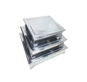 Top-rated luxury metal <b>cake</b> <b>stand</b> with <b>3</b> <b>tier</b> design for wedding receptions and stylish event decorations - Product Image 2