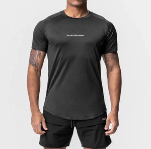 Camisetas de Compresión para Hombre Baratas, Manga Corta, Corte Regular, 100% Algodón, Ropa Deportiva Elástica, Secado Rápido, Transpirable, Tops de Fitness para Gimnasio - Product Image 2