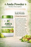 Poudre d'Amla (Gooseberry Indien) Naturelle, Ingrédient Végétal pour la Douceur des Cheveux, l'Éclat de la Peau et les Produits de Bien-être
