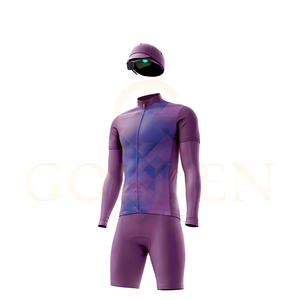 Tenue de cyclisme pour hommes avec design respirant, shorts et manches longues pour l'été - Prix de gros - Product Image 2