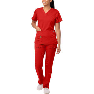 Usine directe médicale Scrubs ensemble unisexe médecin infirmière hôpital uniforme chirurgical survêtement pantalon haut Logo personnalisé en gros - Product Image 1