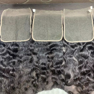 7/7 hd suisse dentelle fermeture sud indien ondulé Remy Extension de cheveux Bundle 8-30 pouces de long cheveux humains crus cheveux indiens crus - Product Image 1