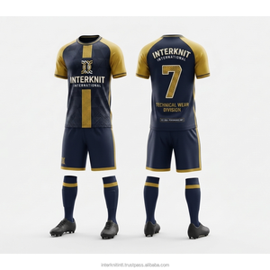 Tenues d'équipe de football personnalisées haut de gamme, ensemble maillot et short de football OEM, respirant et à séchage rapide, impression par sublimation, maillots de sport - Product Image 5