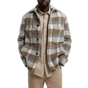 2023 nouveauté hommes flanelle chemises de haute qualité 100% coton robe haut conception flanelle vêtements respirant ODM approvisionnement - Product Image 1