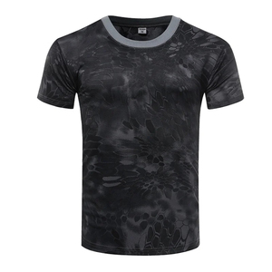 T-shirt camouflage personnalisé impression numérique t-shirt graphique vintage vente en gros vêtements de chasse hommes chemise camouflage - Product Image 6