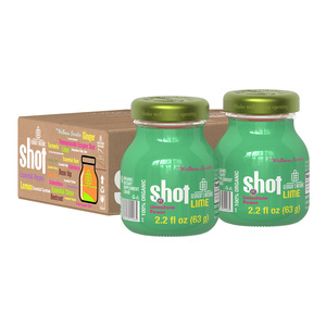 Jus de citron vert 100% biologique, jus de cidre de pomme biologique naturel et fonctionnel, jus de concombre en bouteilles de 63g - Product Image 4