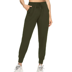 Pantalon de jogging en molleton d'hiver coupe ample personnalisé 2026 pour femme, taille élastique, style Hip Hop, bas côtelé, pour l'entraînement – Vente en gros - Product Image 5