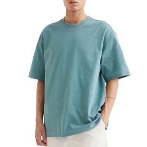 2025 à la mode surdimensionné goutte épaule qualité personnalisée poids lourd 100% coton T-Shirts pour hommes grande taille 240 grammes blanc - Product Image 1