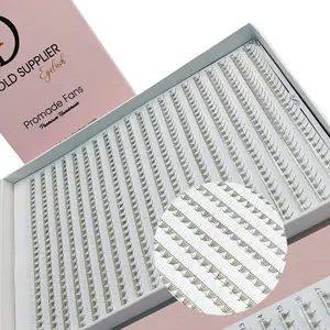 Promade XXL Tray 5D Eyelash Hand Made With Custom Logo Packaging Boxes Eyelash Extension Premade Fan Volume Natural