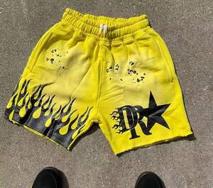 Personalizado al por mayor de la calle de los hombres pantalones cortos de bolsillo de lavado ácido de agua Vintage entrenamiento correr pantalones cortos de los hombres - Product Image 3