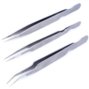 Offre spéciale, pince à épiler avec logo personnalisé, outil pour les extensions de cils, applicateur de faux cils, pince à cils pour femmes - Product Image 6