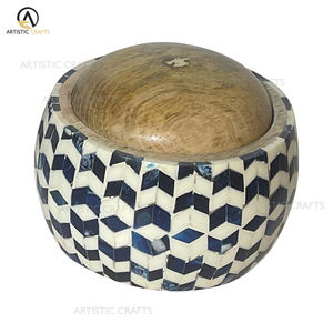 Briques décoratives de luxe écologiques faites à la main conception de boîte d'incrustation de résine artisanat en bois pour enseignes murales boîtes en bois originales - Product Image 4