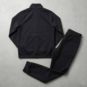 Wholesale Custom Printed Acid Wash Men's <b>Vintage</b> Tracksuit Set Plain Black Fabric Tech Fleece Loose Fit Joggers and <b>Track</b> <b>Jacket</b> - Product Image 2