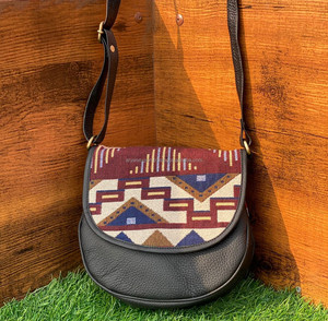 Nuevo bolso bandolera Jacquard de cuero genuino de gran venta, multiuso, nuevo diseño Vintage, bandolera, producto a granel de tarifa barata - Product Image 4