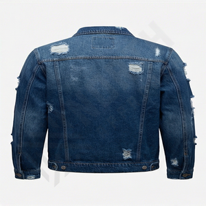Vêtement d'extérieur décontracté pour homme, veste en jean surdimensionnée à boutons, rembourrage en coton, imperméable, collection de mode d'hiver - Product Image 2
