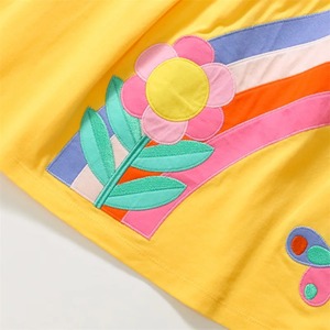 Robe de princesse en coton pour enfants de 1 à 6 ans, style tendance, été, décontractée, ODM, sans manches, coupe évasée, respirante - Product Image 6