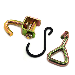 Kits de fixation robustes à crochets <span class=keywords><strong>en</strong></span> J et anneaux <span class=keywords><strong>en</strong></span> D, galvanisés à haute résistance, pour le maintien de charges lourdes sur camions et remorques de bateaux - Product Image 5