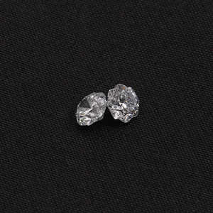 1-1 CT Each Floral Cut Lab Grown Diamond Pair <b>Matching</b> Pair for Earrings or for Engagement Ring CVD Lab Made Diamond for Gift - Product Image 2