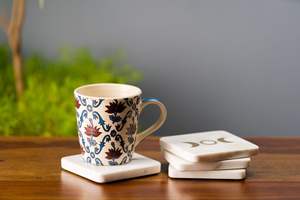 Posavasos de mármol de alta calidad para tazas de té, gran oferta, alfombrillas de latón para el hogar, Hotel, restaurante, posavasos de piedra a precio razonable - Product Image 2