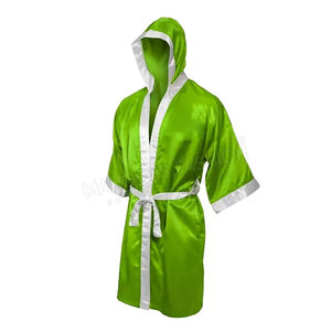 Robe de boxe en soie personnalisée de haute qualité Concevez votre propre robe de combattant personnalisée pour les arts martiaux Kickboxing personnalisé de haute qualité - Product Image 4