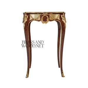 Juego de Mesa de Centro y Mesa Auxiliar de Madera Ornamentada de Lujo - Product Image 6