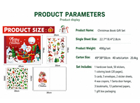 Kit de Journal Créatif de Noël en Gros pour Enfants : Carnet, Autocollants et Pinceaux – Coffret Cadeau Promotionnel
