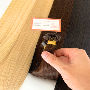 Vente en gros d'extensions de cheveux humains à pointe plate et droite personnalisables cheveux Remy alignés sur les cuticules non traités sans perte de cheveux - Product Image 3
