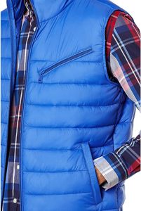 Veste d'hiver décontractée grande taille pour hommes avec manches côtelées en polyester respirant Gilet imperméable Fabriqué aux États-Unis - Product Image 6